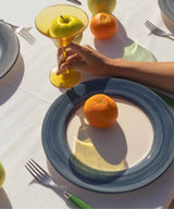 Blue Dinner Plate Set 4