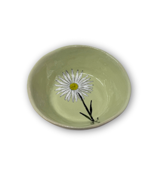 Snack Bowl Flower Green