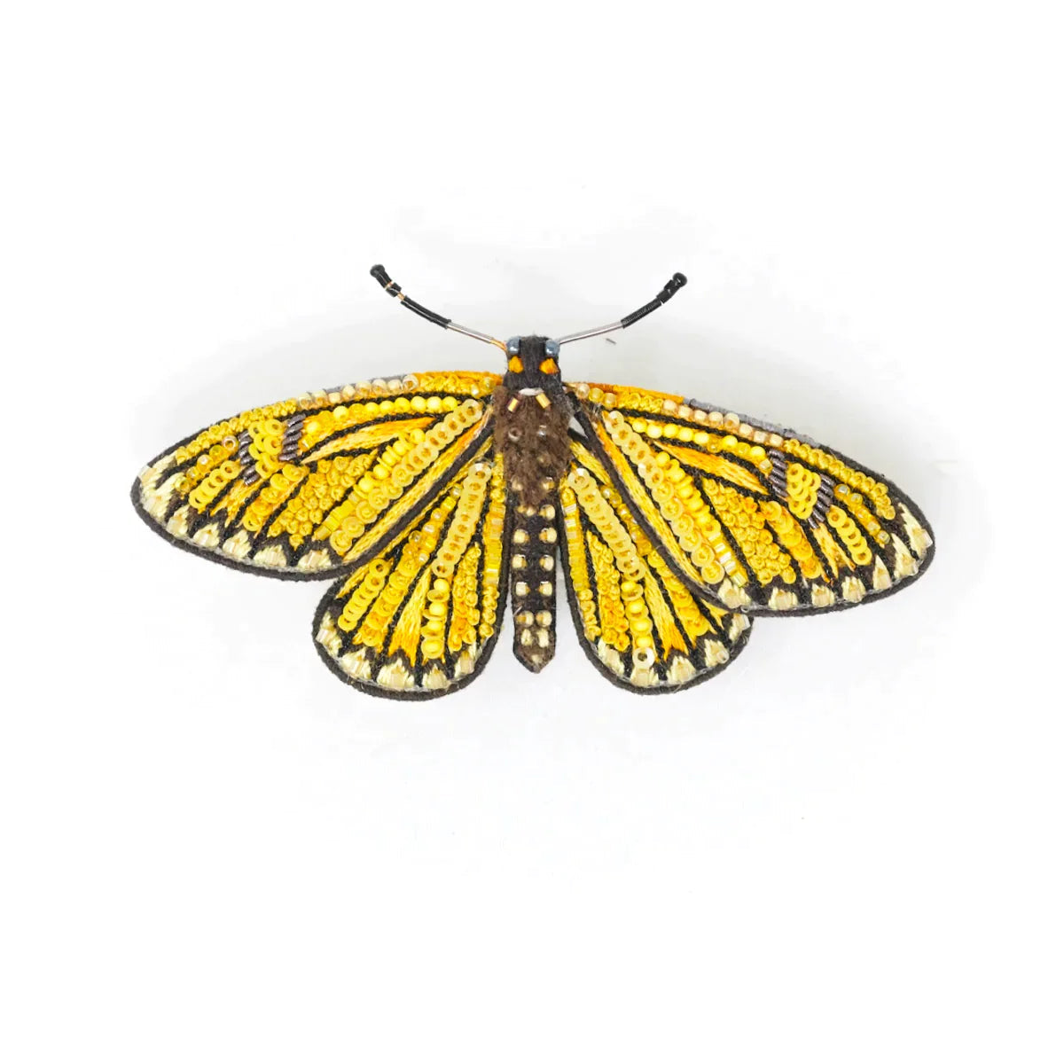 Brooch Yellow Butterfly