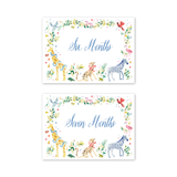 Baby Milestone Cards Animal Fete