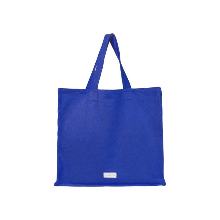 Ultramarine Blue Canvas Zipped Tote