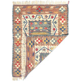 Wild Wheat Indigo Kilim Rug