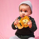 Knitted Lion Rattle Toy