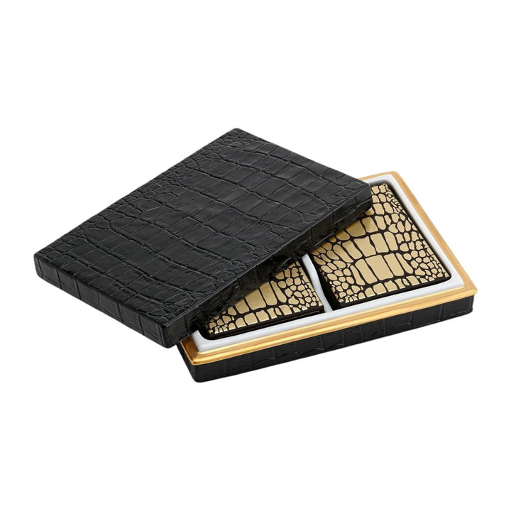 Black Croc Playing Cards