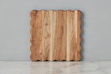 Scalloped Cutting Board Medium Square
