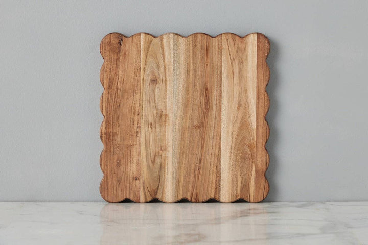 Scalloped Cutting Board Medium Square