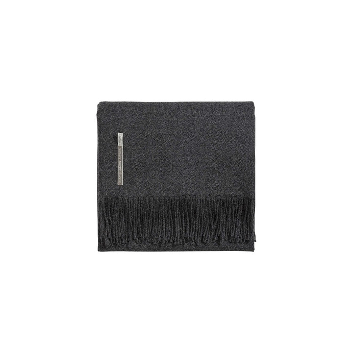 Alpaca Throw Smokey Heather