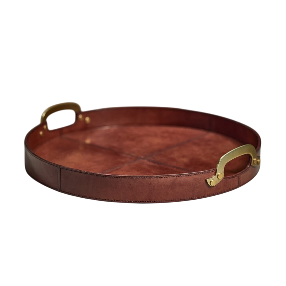 Aspen Leather Tray Small