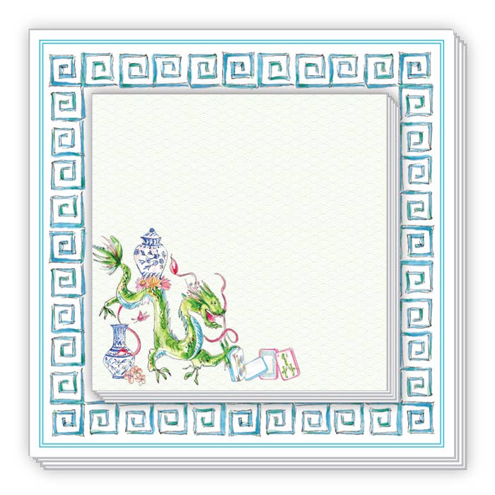 Notepad Mahjong Green Dragon