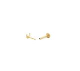 Flat Back Stud Crescent Moon