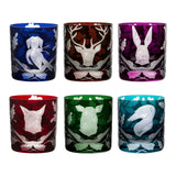Double Old Fashioned Forest Folly Assorted Colors Set of 6
