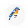 Brooch Blue Bird