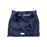 Storm Blue Large Canvas Tote