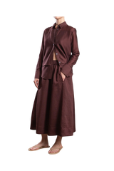 Claudia Skirt Chocolate
