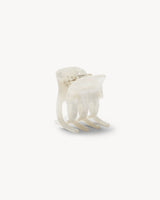 Mini Hair Clip White Shell