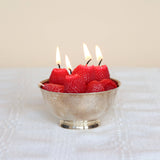 Strawberry Beeswax Candles Set of 10