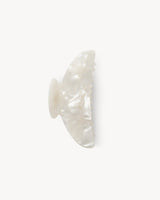 Midi Hair Clip White Shell