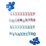 Mahjong Tile Set Sapphire Blue
