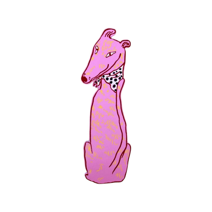 Dog Tails Bookmark Hot Pink