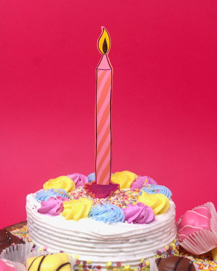 Birthday Bookmark Apricot