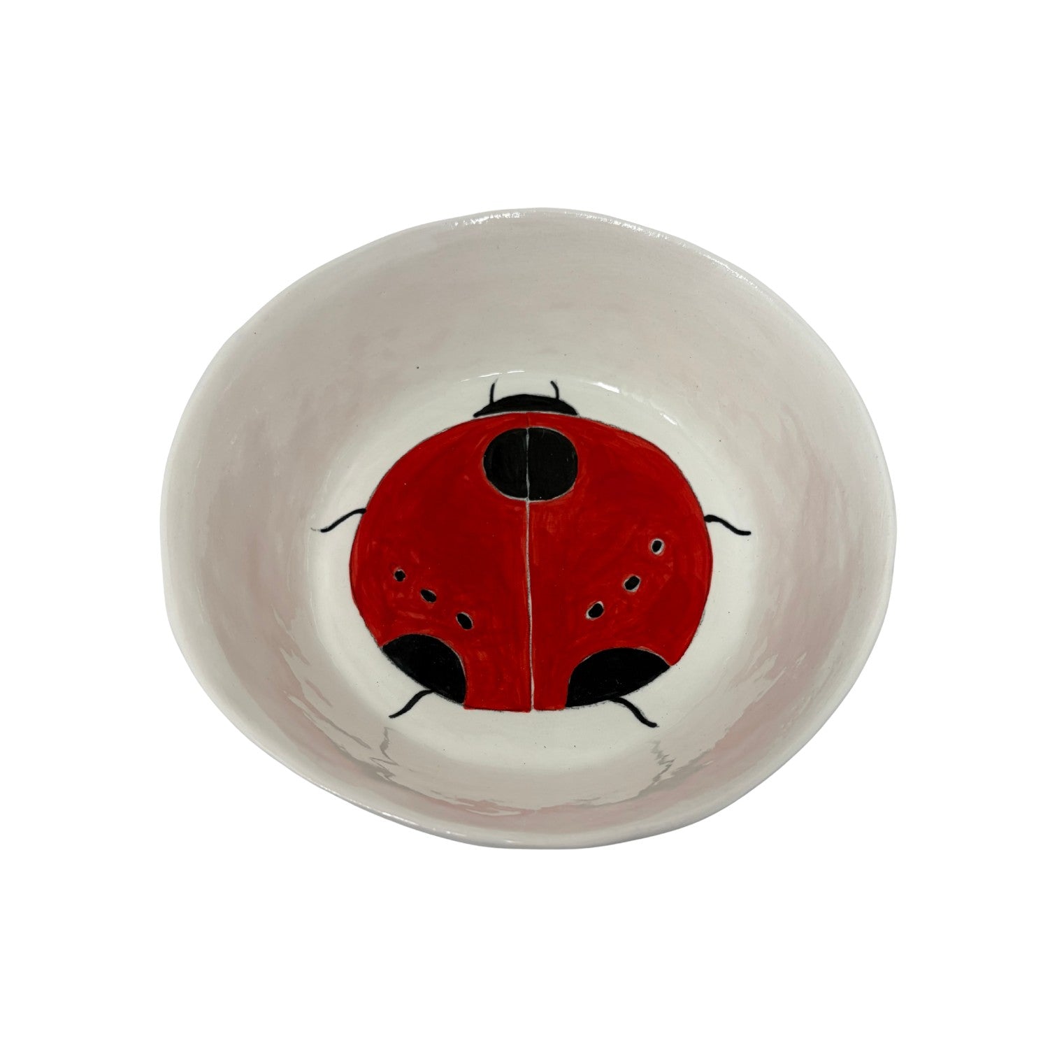 Large Snack Bowl Lady Bug 1