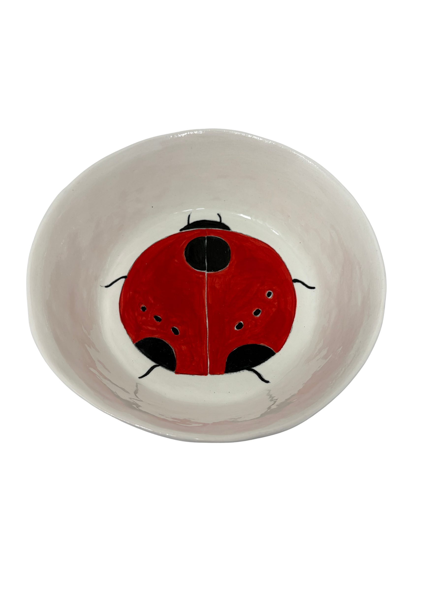 Large Snack Bowl Lady Bug 1
