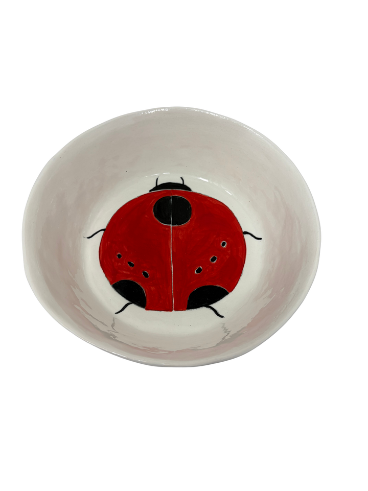 Large Snack Bowl Lady Bug 1