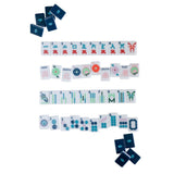 Mahjong Tile Set Blue & White