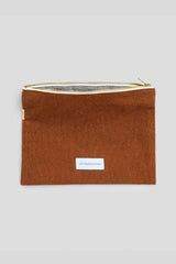 Large Pouch in Caramel Brown