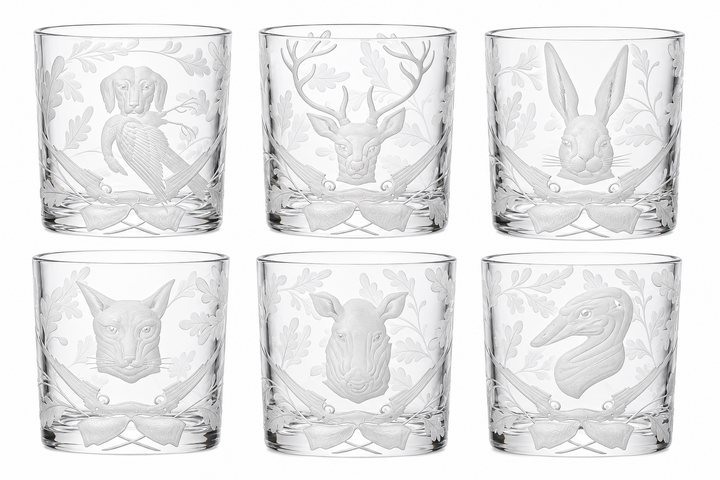 Double Old Fashioned Forest Folly Clear Set 6