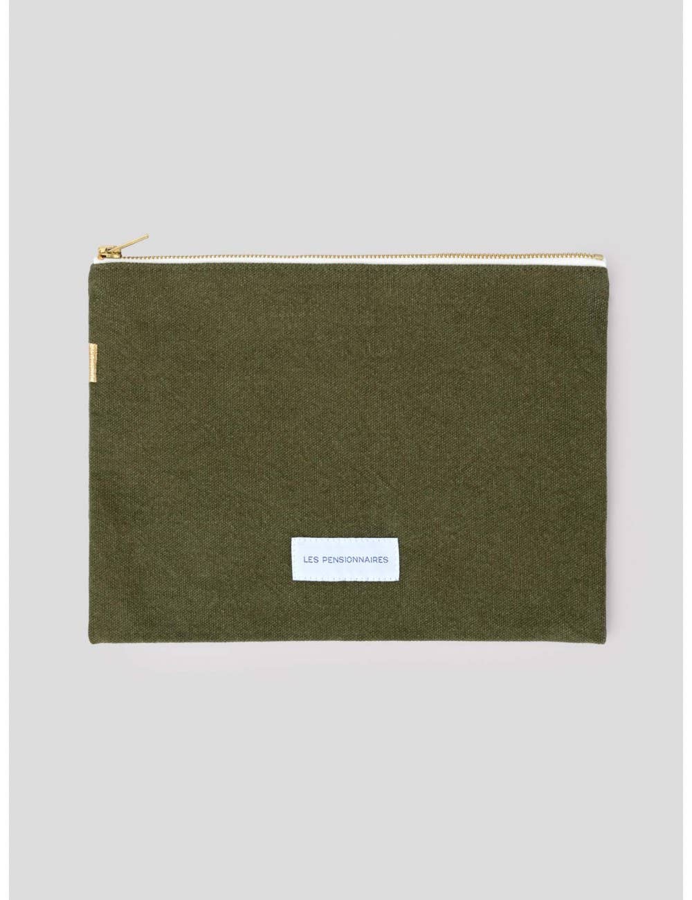 Large Pouch in Capre Green