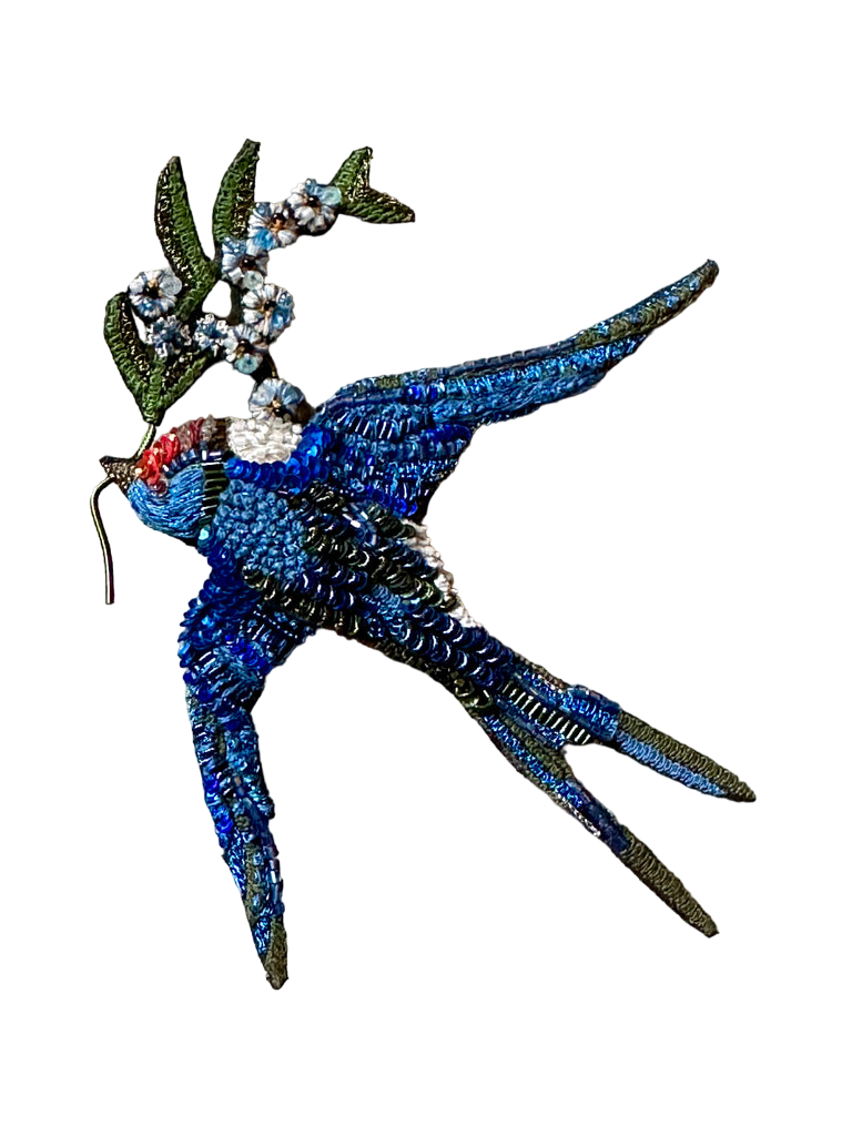 Brooch Peace Swallow