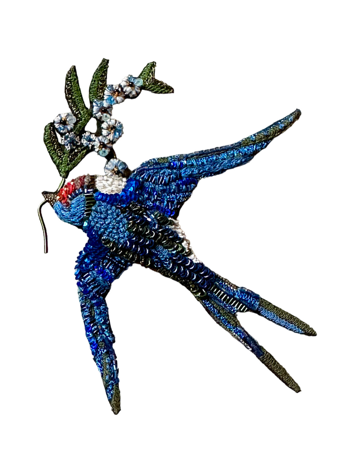 Brooch Peace Swallow