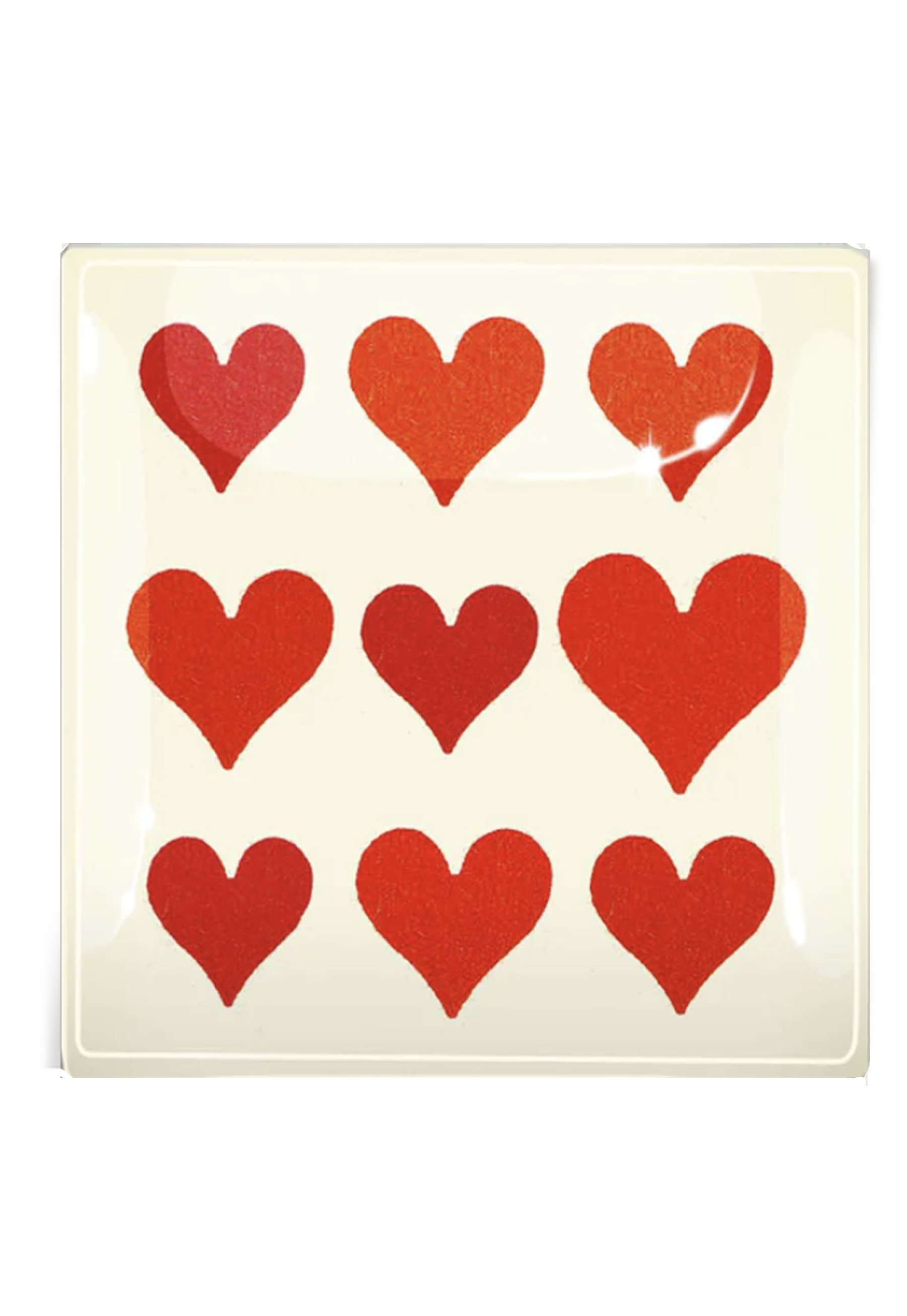 Decoupage Tray Nine of Hearts