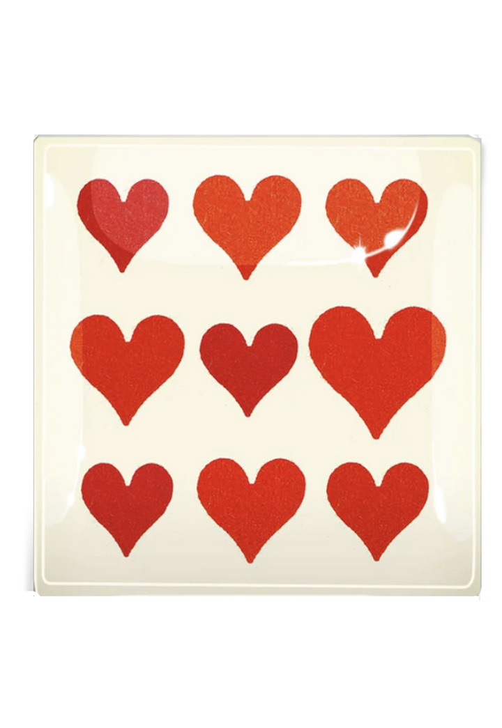 Decoupage Tray Nine of Hearts
