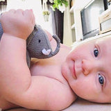 Knitted Elephant Rattle Toy