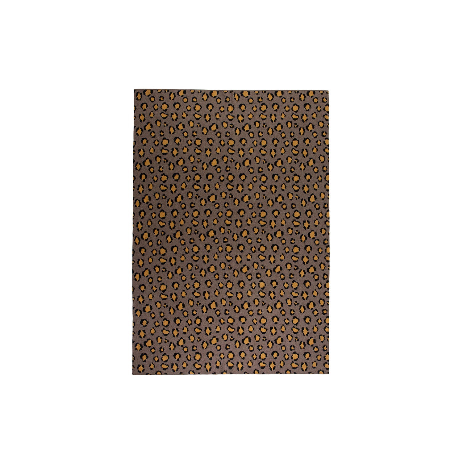 Leopard Mustard Throw