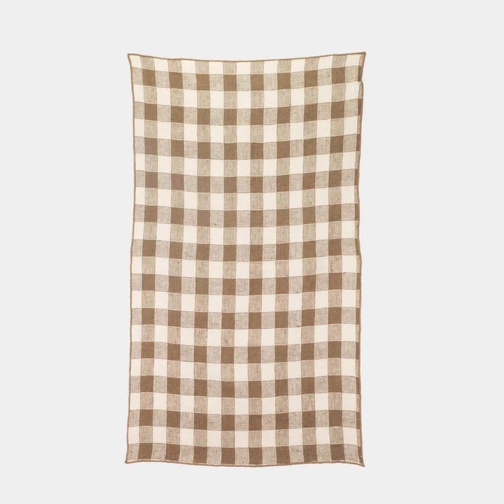 Kitchen Towel Gingham Noisette