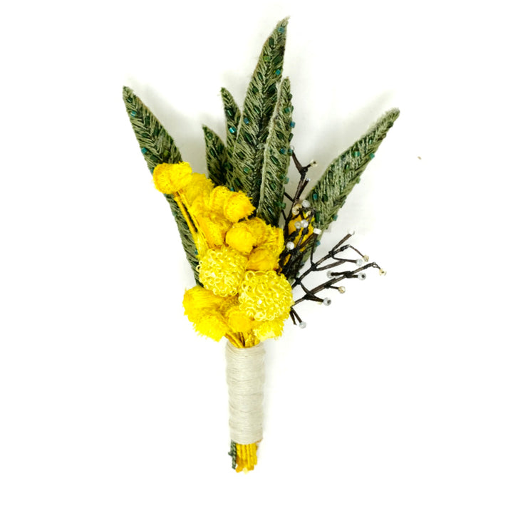 Brooch Mimosa Boutonniere