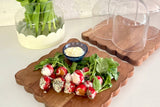 Scalloped Cutting Board Large Square