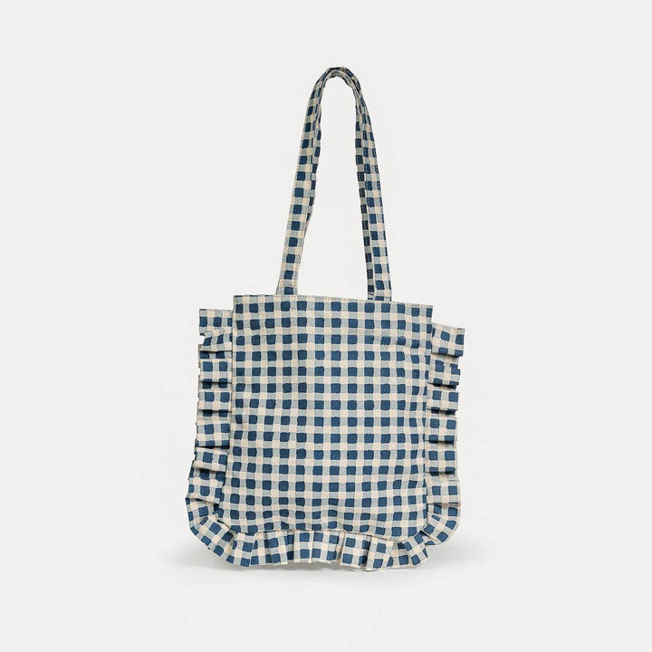 Tote Indigo Gingham