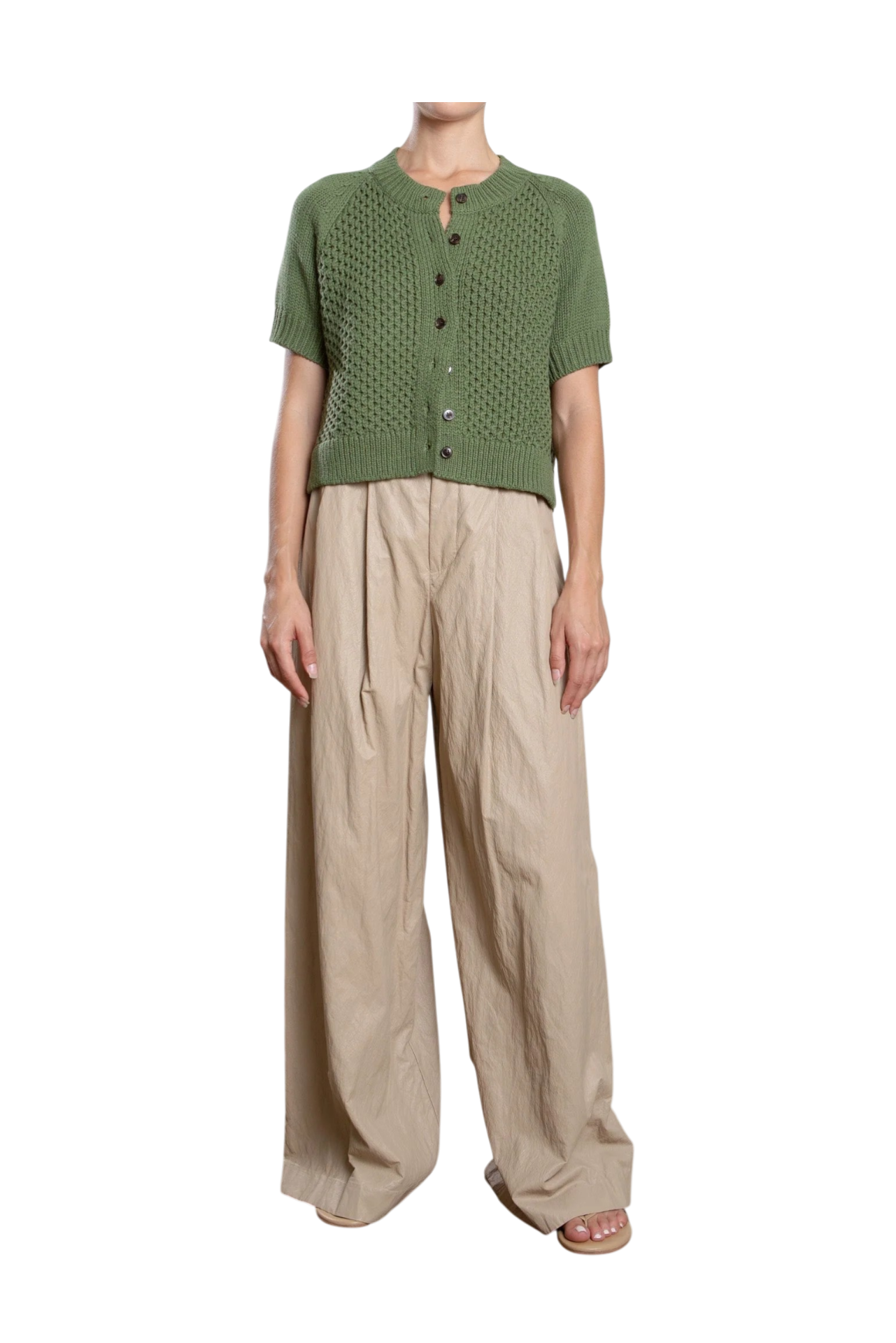 Pleat Pant Biscotti