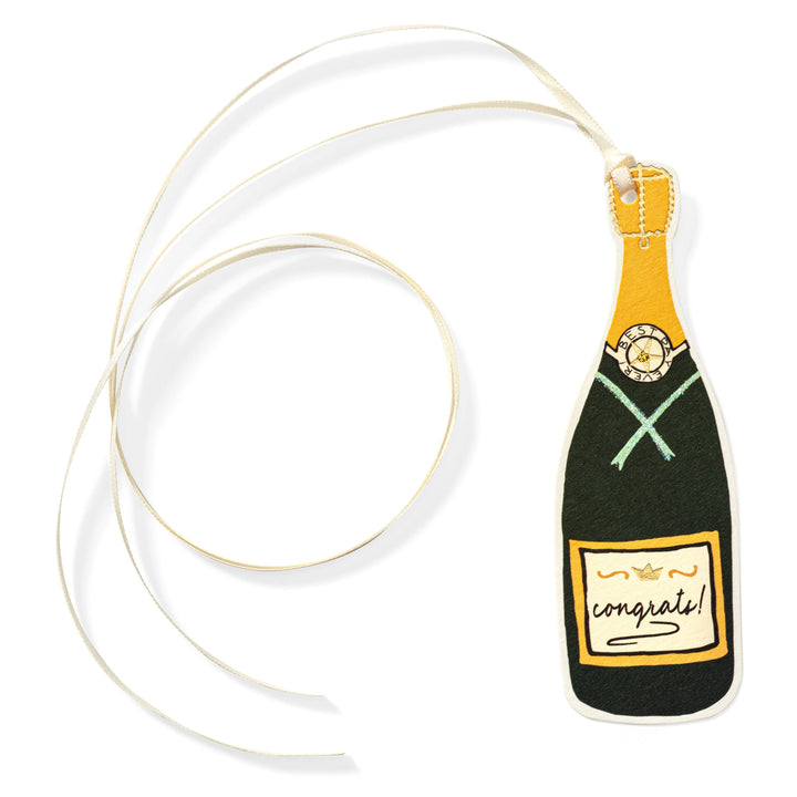 KAD Champagne Bottle Pretty Gift Tag