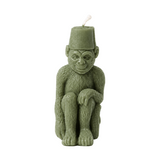 Monkey with a Fez Beeswax Candle: Sage