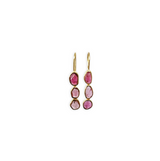 Amber Pink Tourmaline Earrings