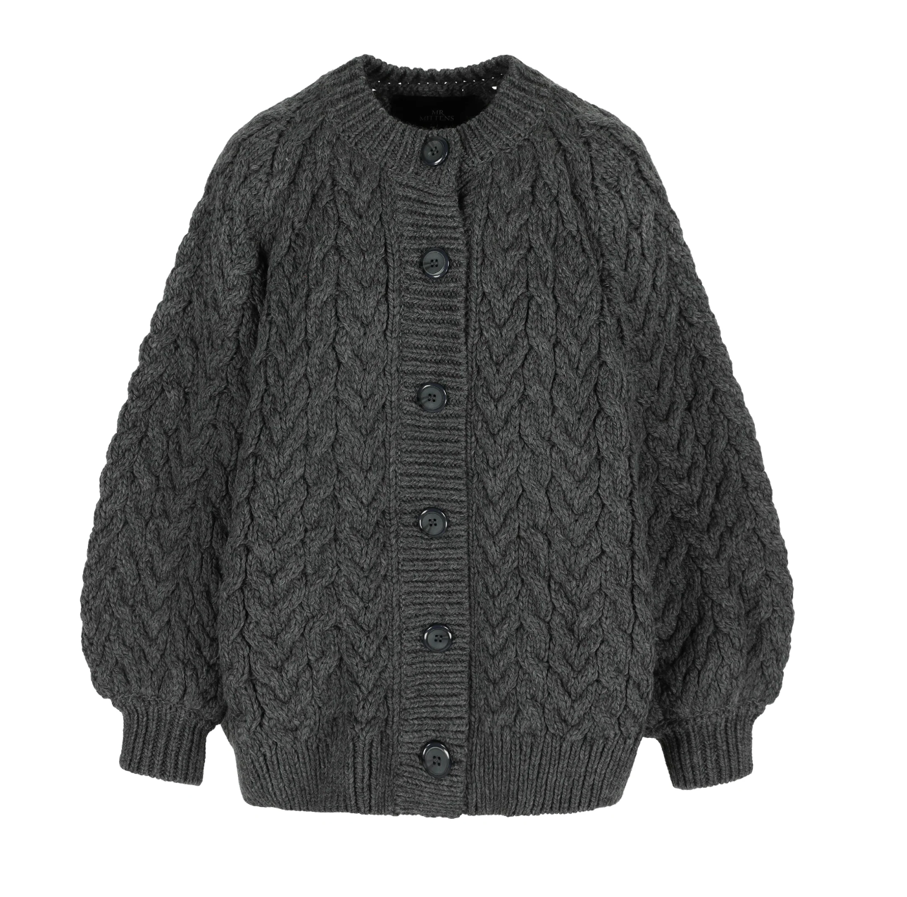 Sweater Cable Jacket Charcoal