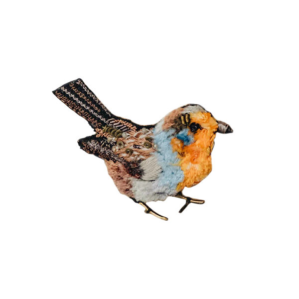 Brooch Robin Red Breast