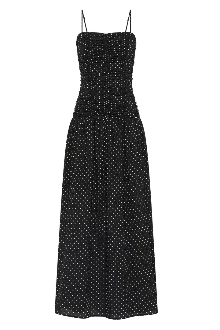 Mira Black  Polka Dot Dress