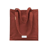 Rust Canvas Zipped Tote