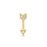 Fine Topaz Arrow Stud